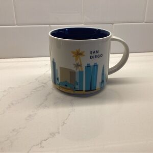Starbucks San Diego Skyline Mug - You are here collection.Blue and cream.